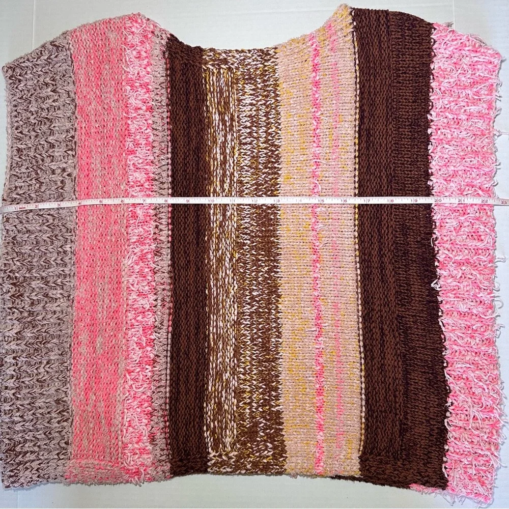 Anthropologie Textured Sweater Pancho Top - Size XS - Picture 6 of 11